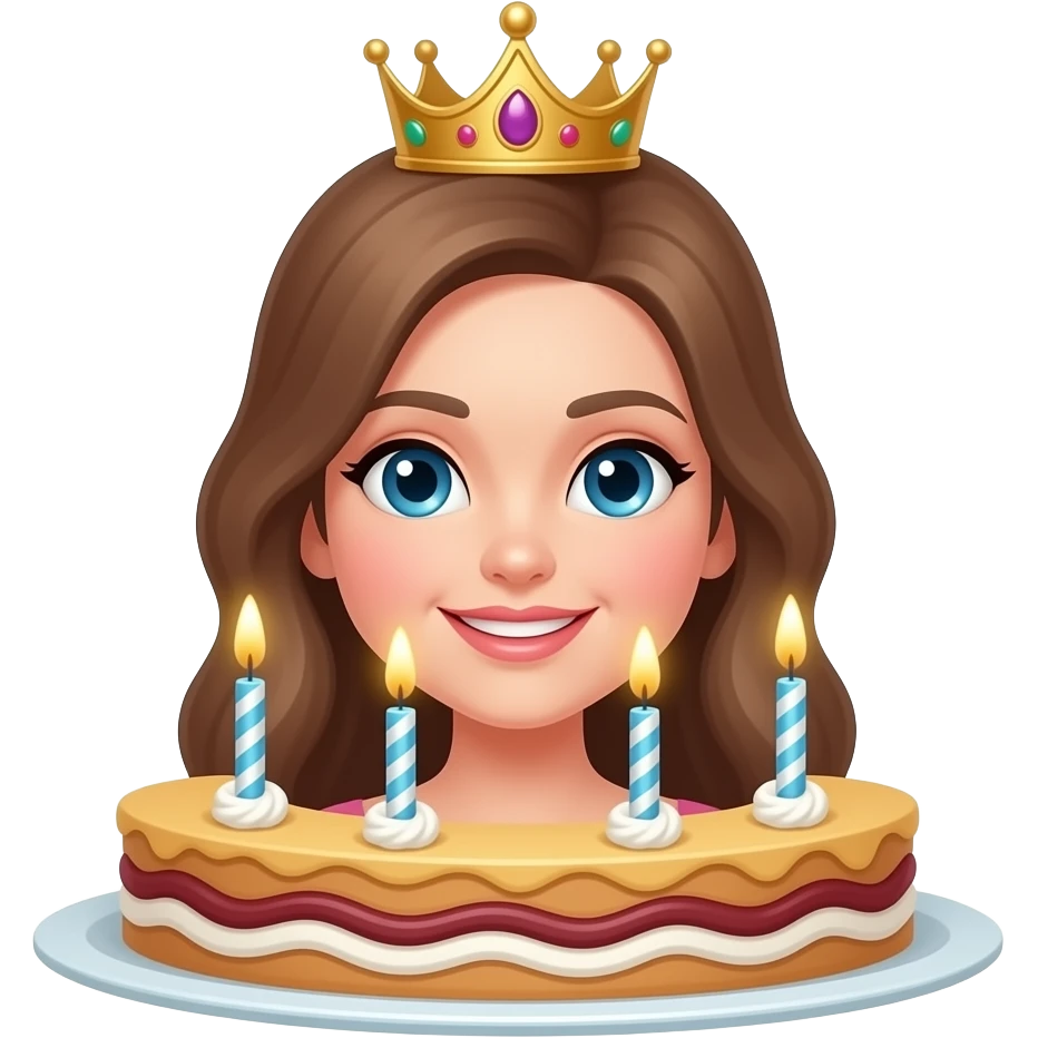 𝐁𝐢𝐫𝐭𝐡𝐝𝐚𝐲 𝐪𝐮𝐞𝐞𝐧 𝐰𝐢𝐭𝐡 𝐜𝐚𝐤𝐞 emoji