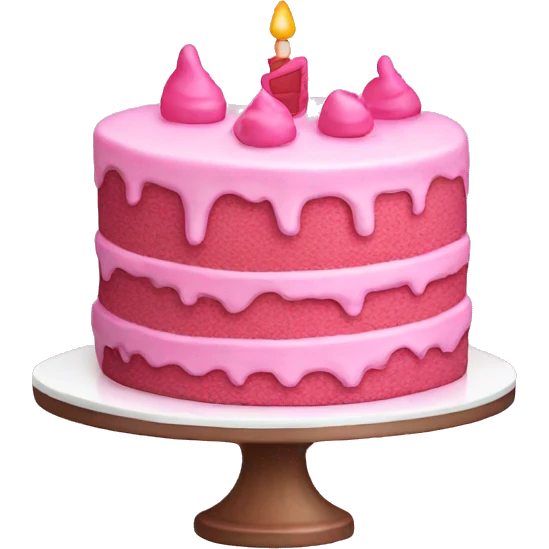 pink cake emoji