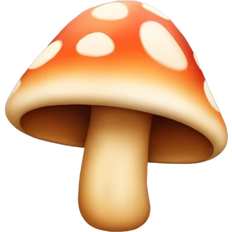 mushroom hat on puppy emoji