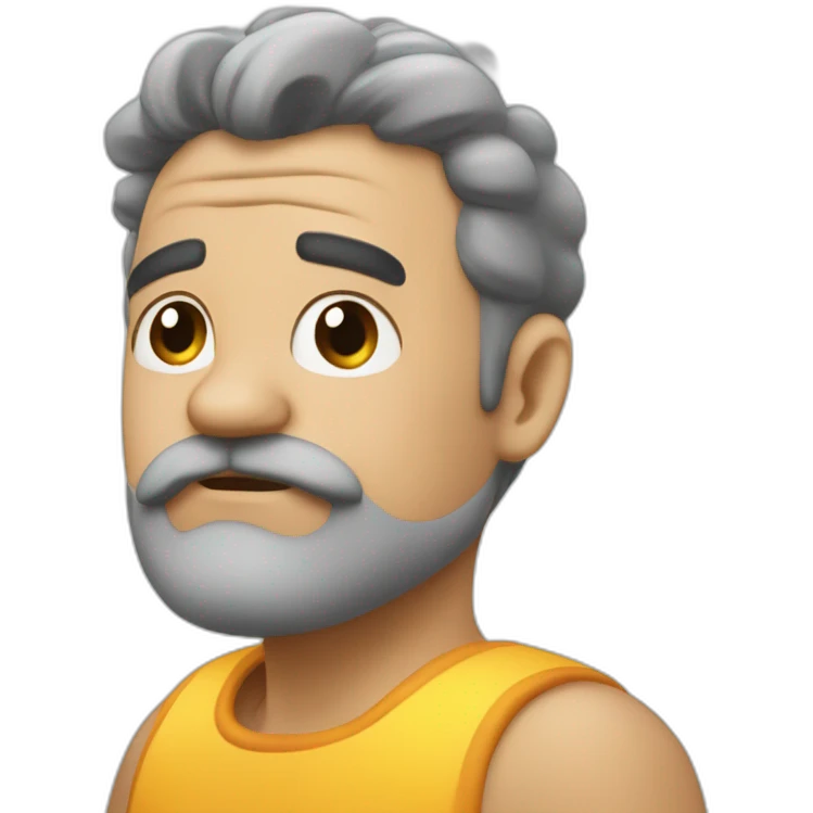 Um porco com uma cenoura na boca.  emoji