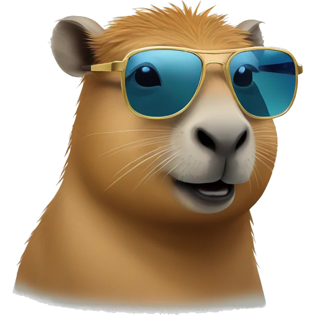 capybara with sunglasses emoji