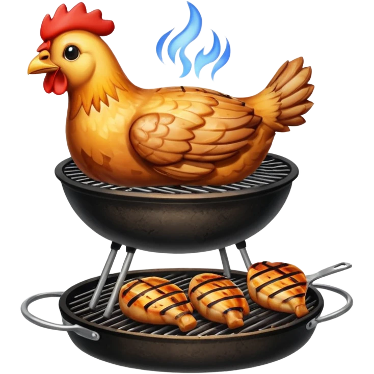 chicken barbeque emoji