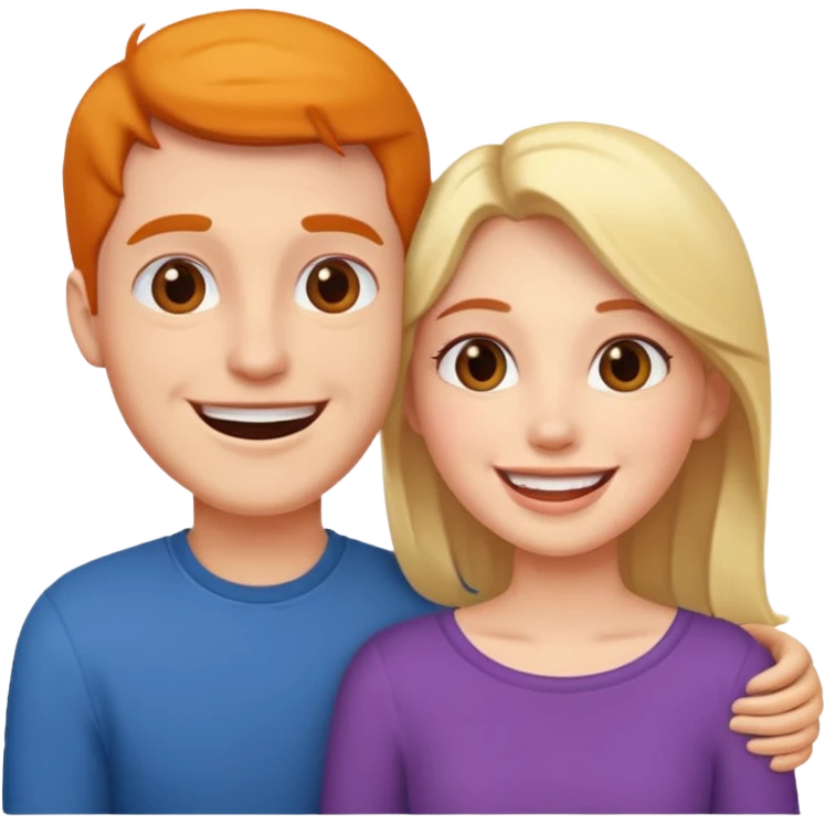 couple in love talking emoji