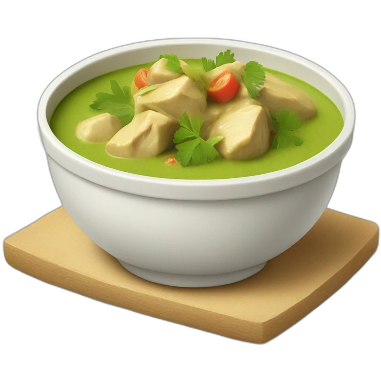 green chicken curry emoji