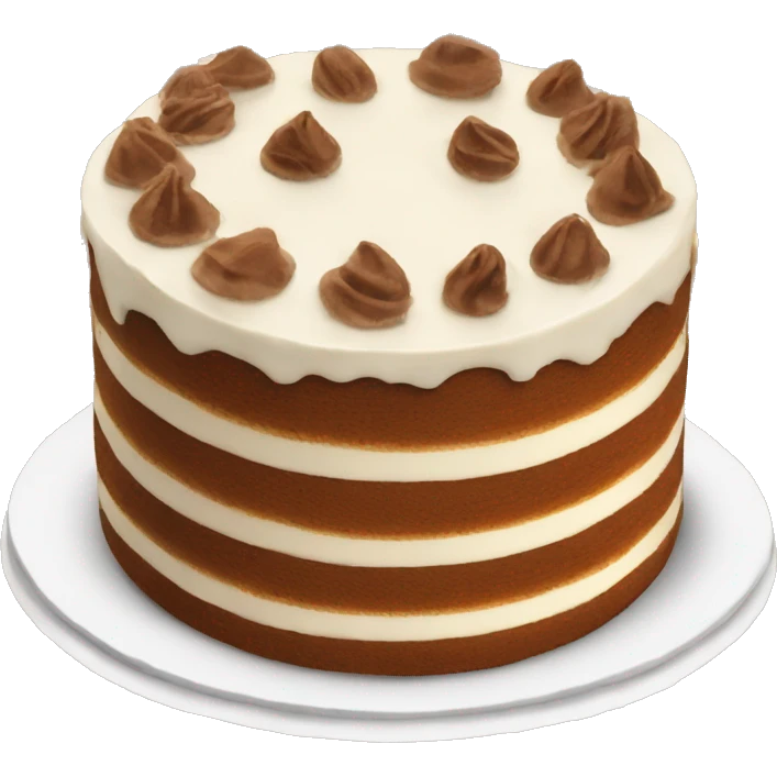 Tiramisu cake emoji