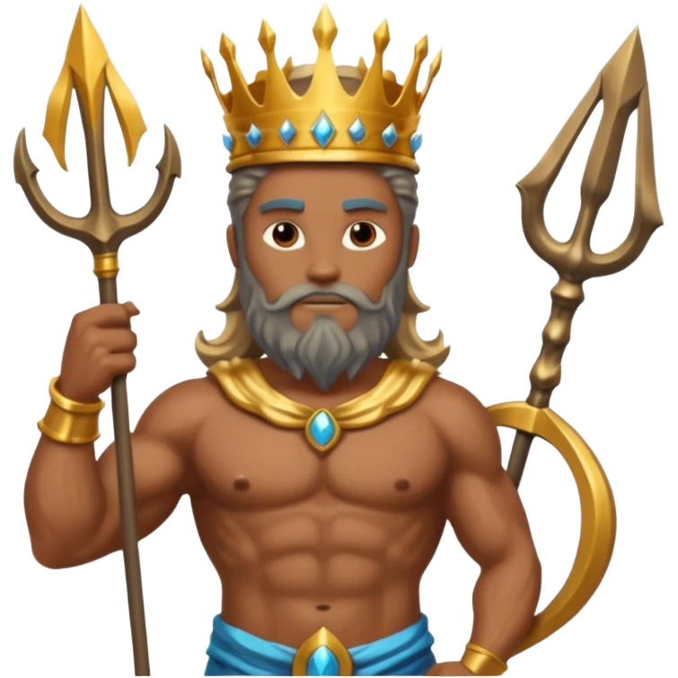 An emoji of the Greek god Poseidon emoji