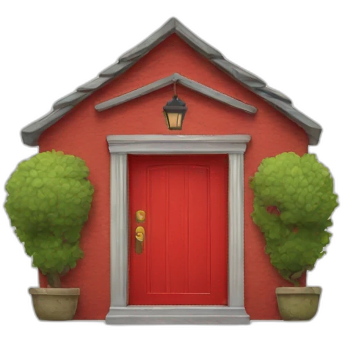 Red door emoji