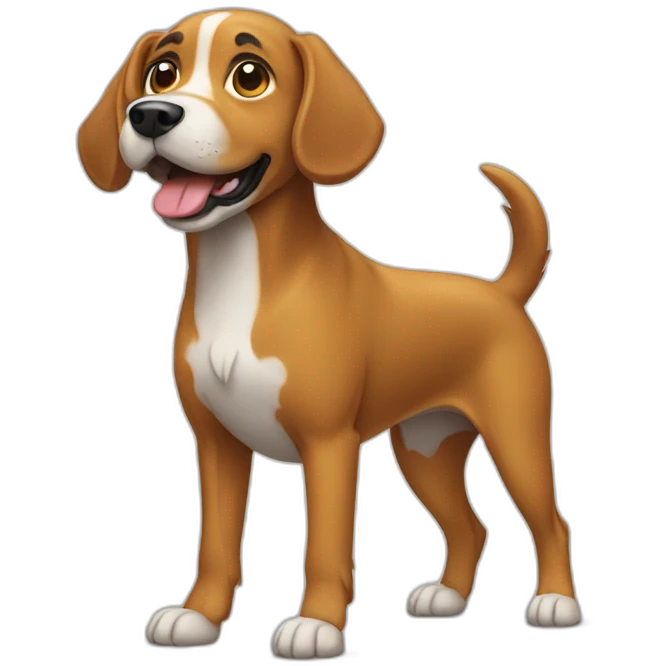standing dog emoji