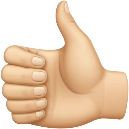 thumbs up hand emoji
