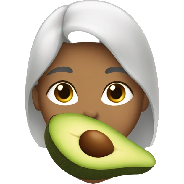 naomi avalos eating avocado emoji