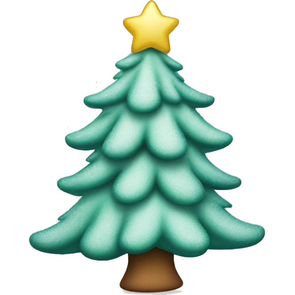 Frosted Christmas tree emoji