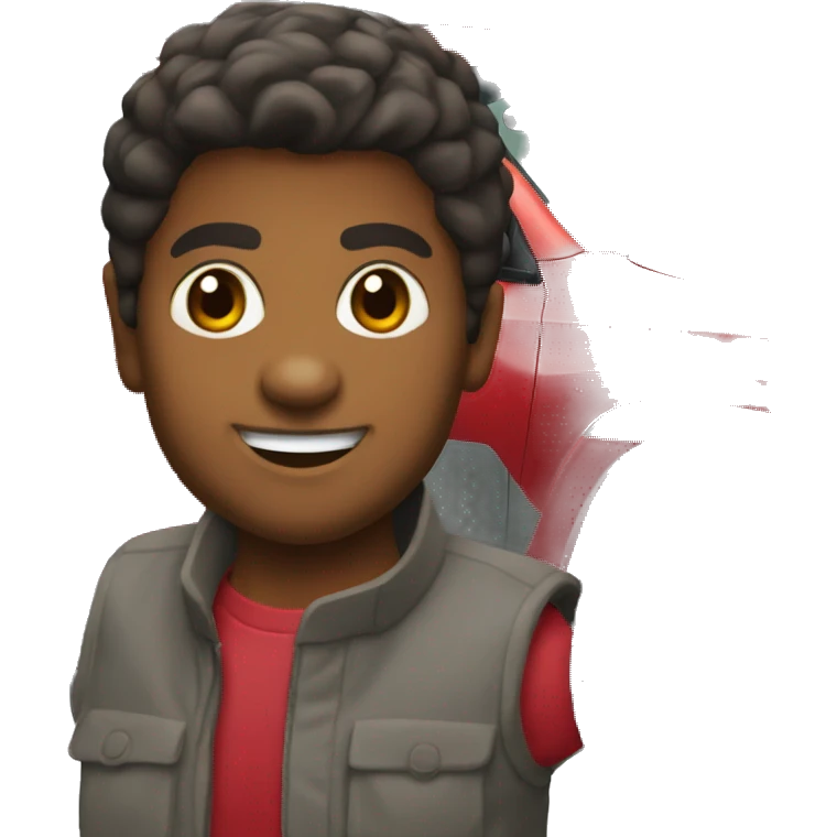 Toyota 4runner roja  emoji