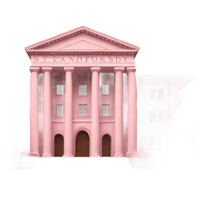 pink Stanford university building emoji