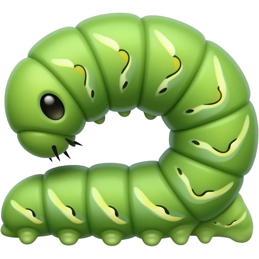 caterpillar like real emoji