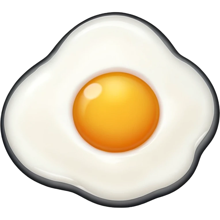 fried egg white only emoji