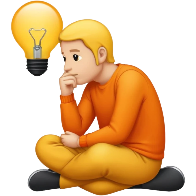 a slow thinker sticker emoji