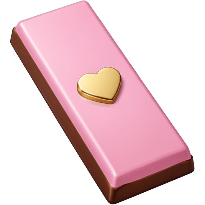Sabrina carpenter sweet tooth perfume (shaped liked a light pink chocolate bar)  emoji