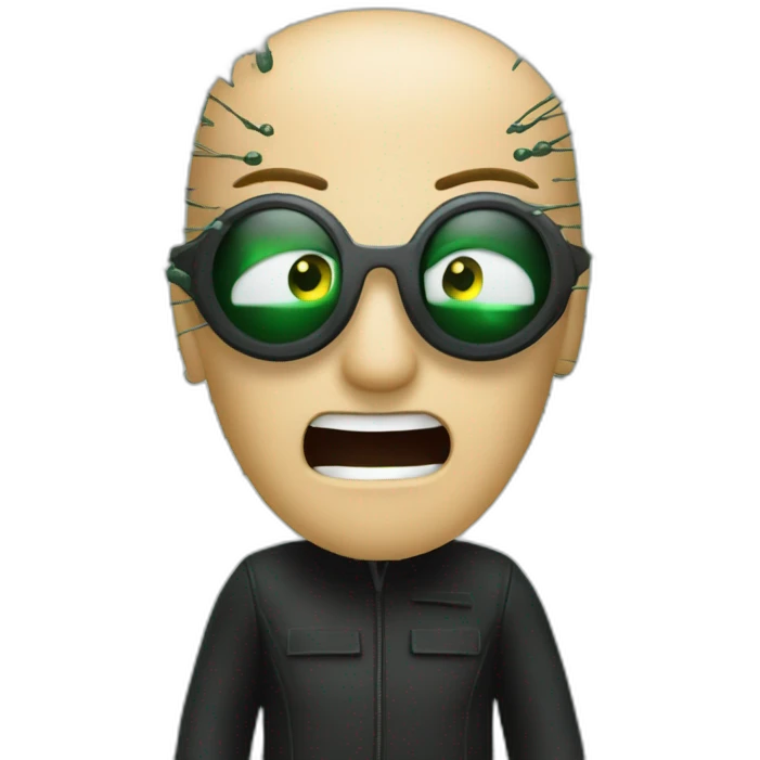 the matrix debugging maniac going crazy finding bugs emoji