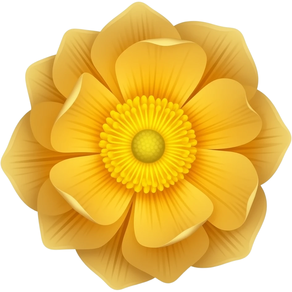 glowing bioluminescent, high detailed golden bloom emoji