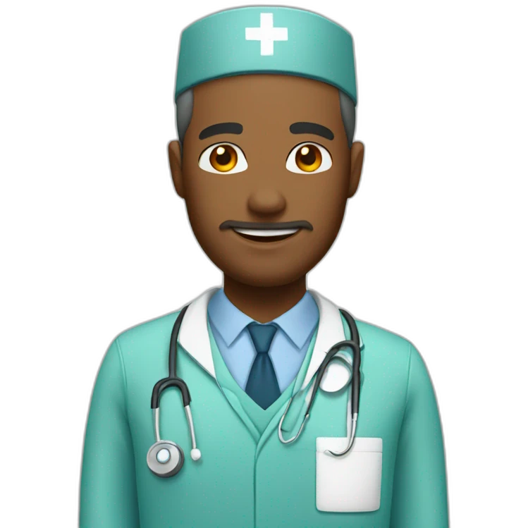 Nurse man emoji