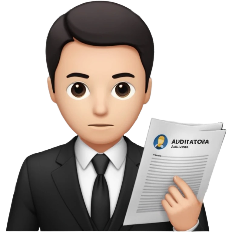Black Agente de auditoria/explicação emoji