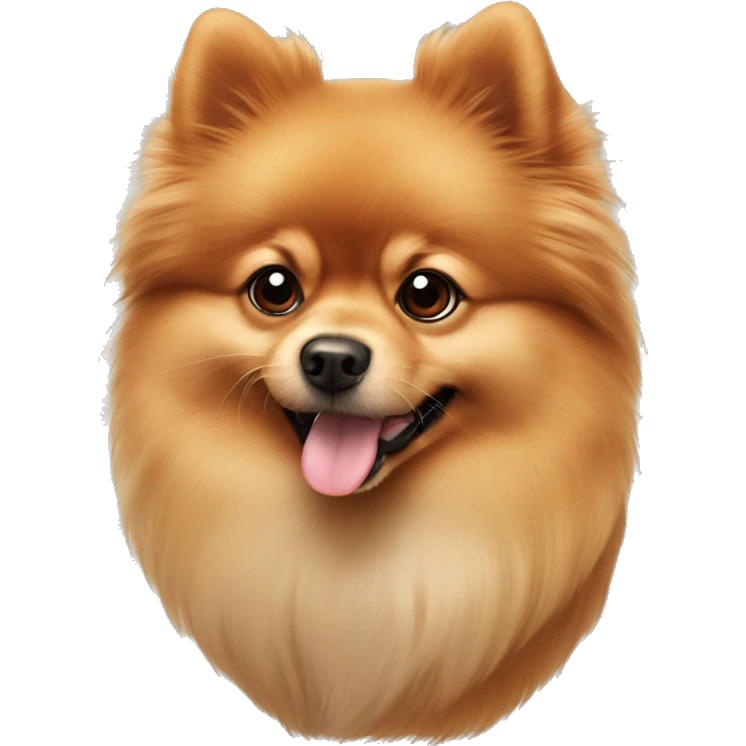 Pomeranian shpitz red cute fluffy  emoji
