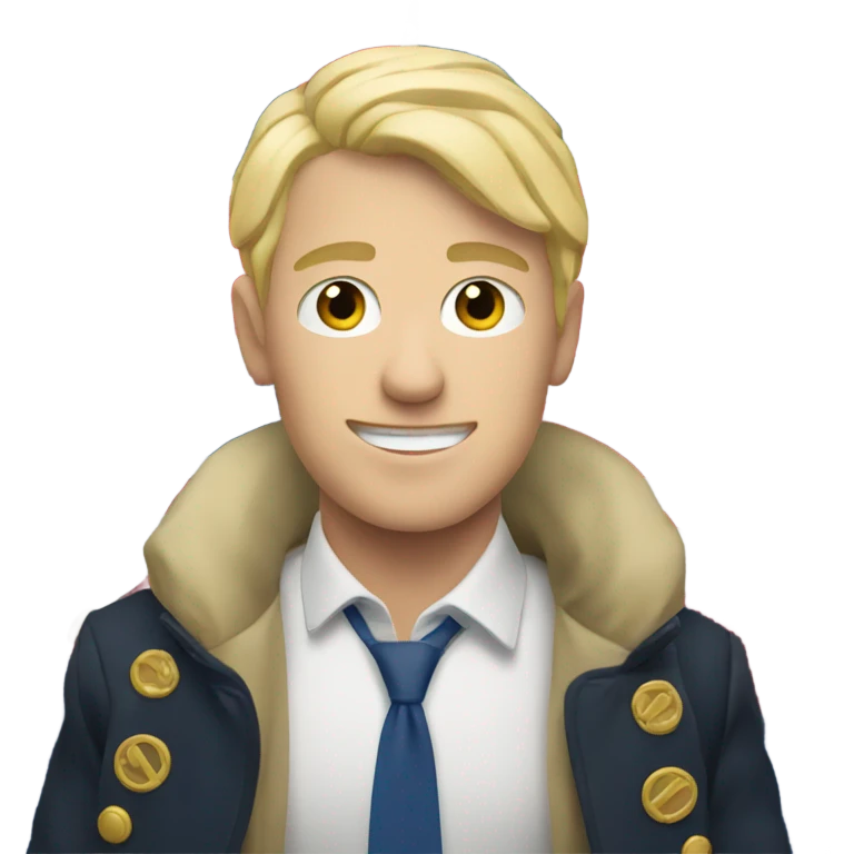 Blonde guy with British flag  emoji
