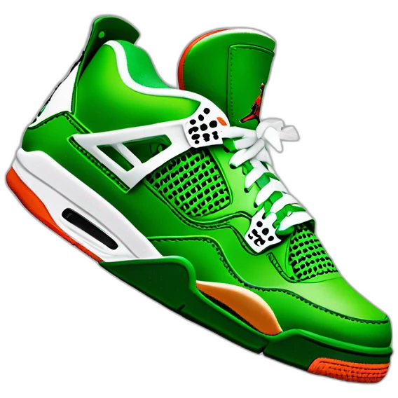 cucumber in air jordan 4 sneakers emoji
