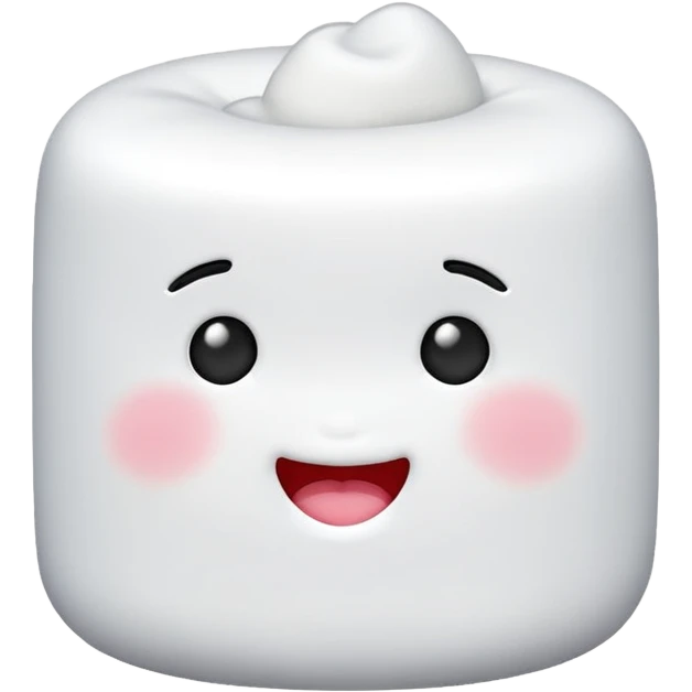 Marshmallow send kiss emoji