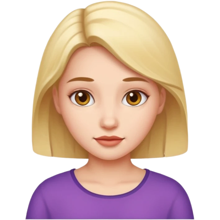 Una ragazza emoji