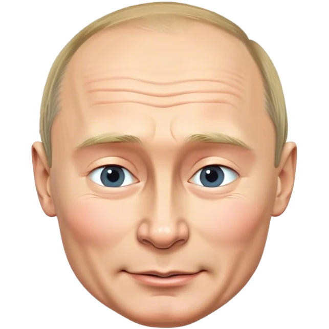 Putin photorealistic winks emoji