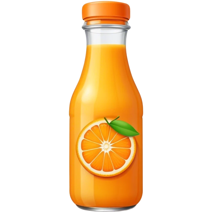 Orange juice bottle emoji