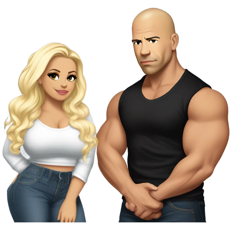 vin diesel and trisha paytas emoji