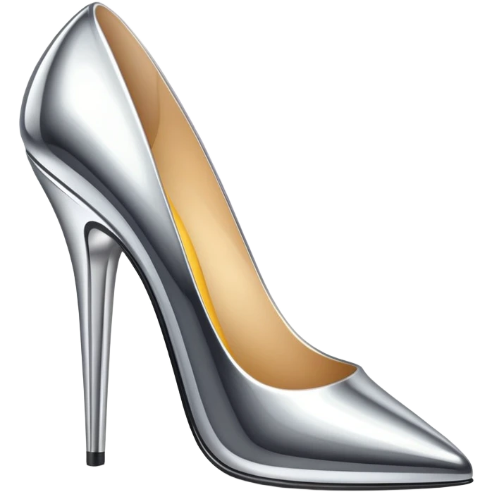 chrome glossy 
stiletto emoji