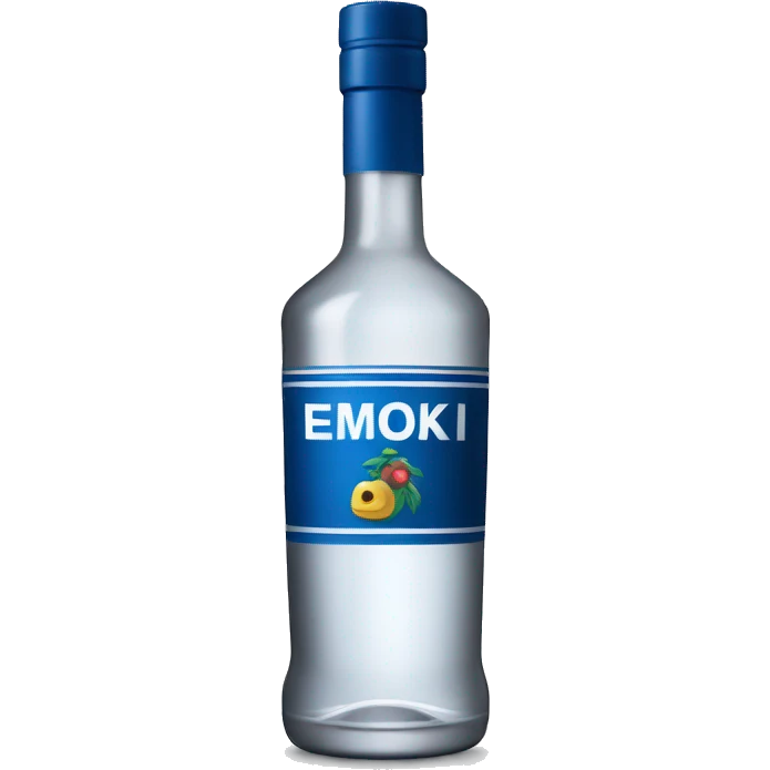 A bottle of vodka  emoji
