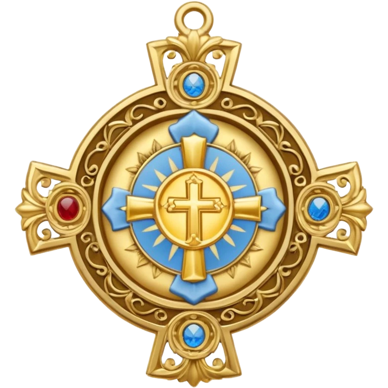 Distintivo de la adoración nocturna mexicana con imagen del santísimo  emoji