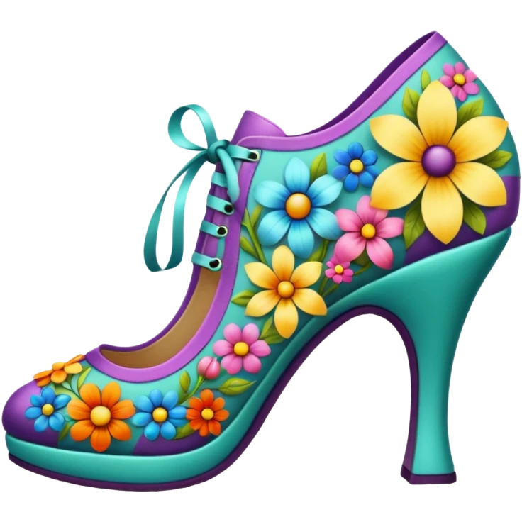 flower shoe emoji