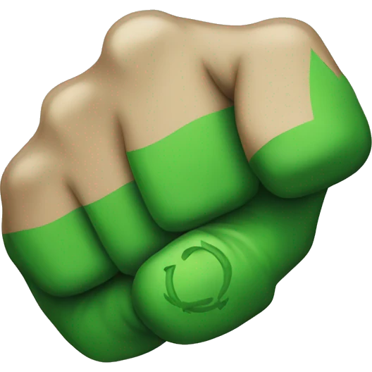 The green fist


 emoji