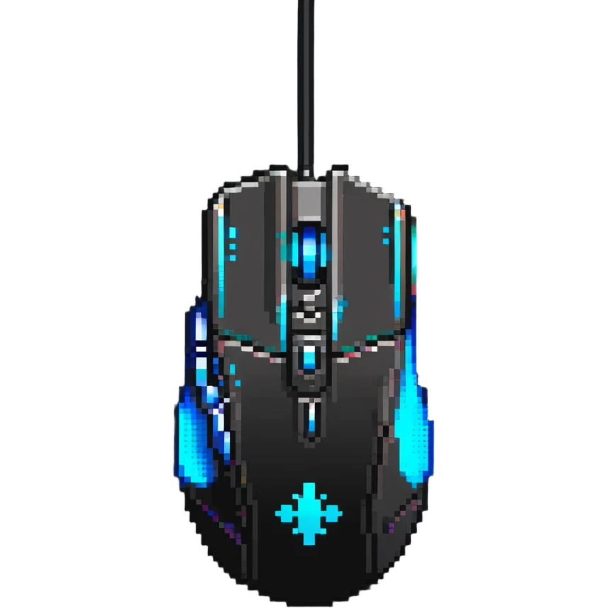 gaming mouse with extra side buttons emoji