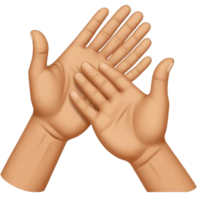 cartoon hand dusting off other hand with motion lines, expressing good riddance emoji