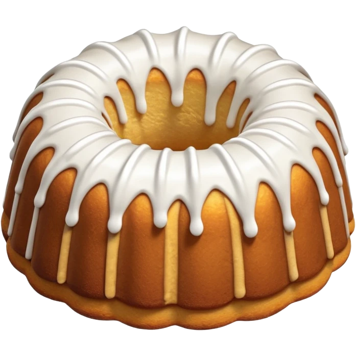bundt cake with frosting  emoji