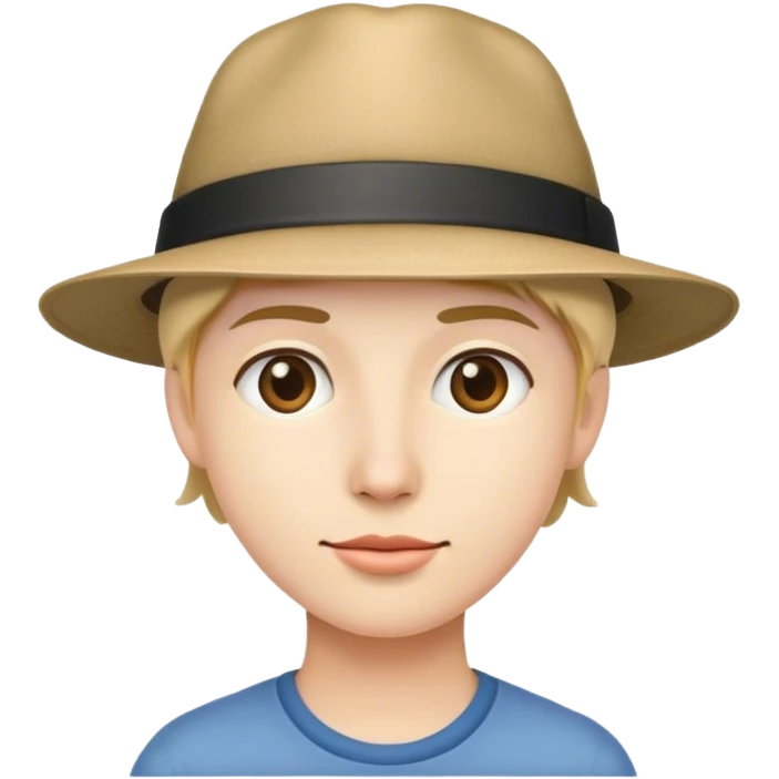 wearing a hat emoji
