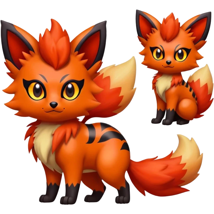 Zorua-Vulpix-Litten-Fakémon-hybrid-creature (full body)  emoji