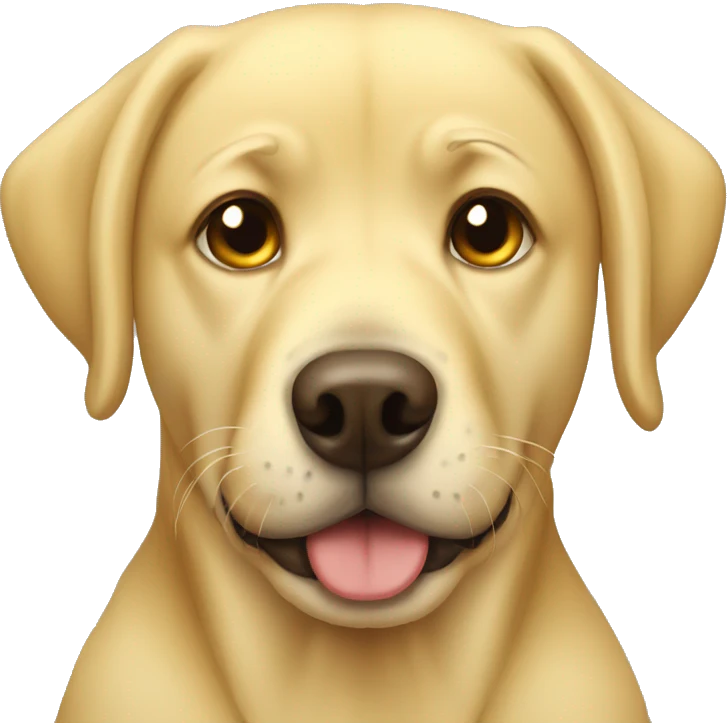 Crying yellow lab emoji