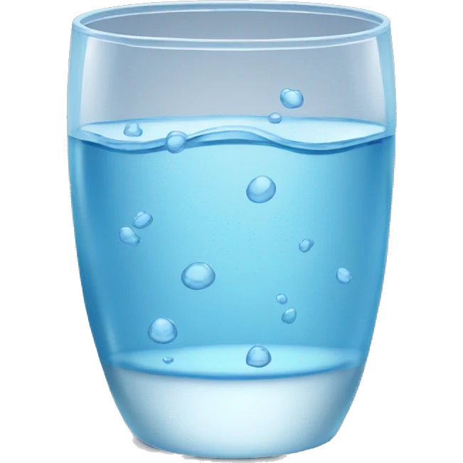 Glass of water  emoji