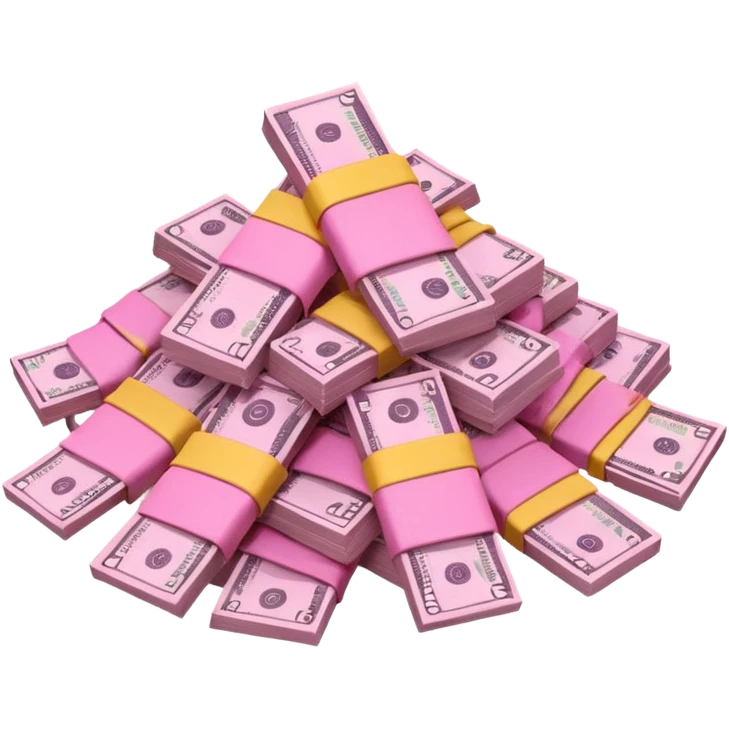 Pink money emoji
