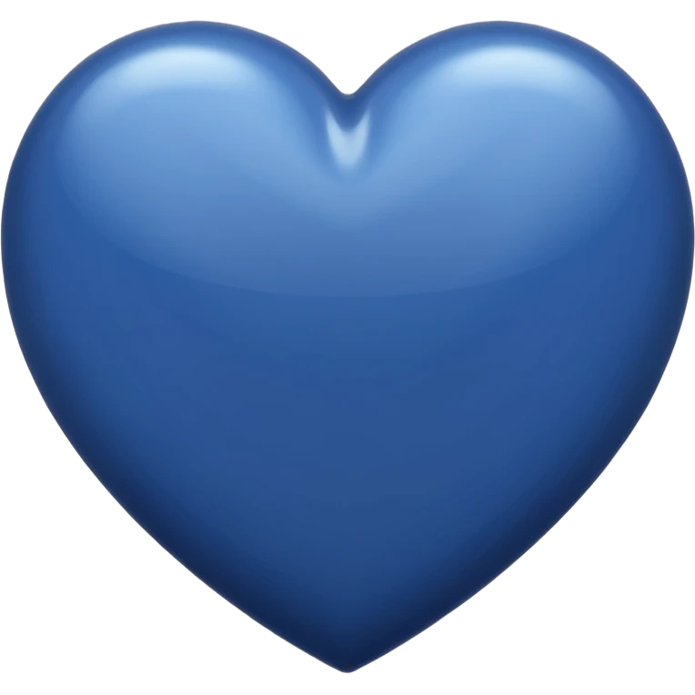 Navy blue heart emoji
