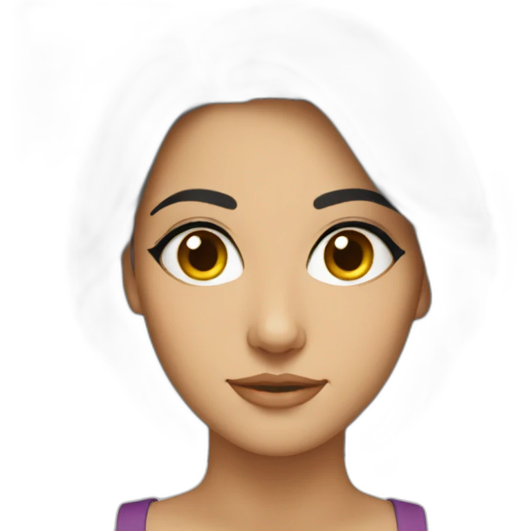 face of beautiful persian woman emoji