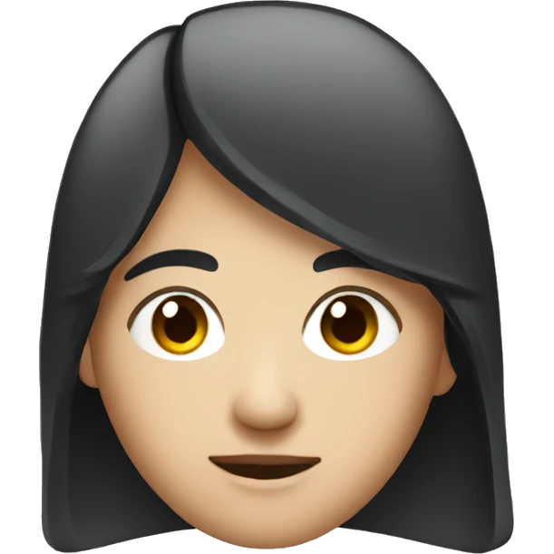 Asian with black hair work on a laptop emoji