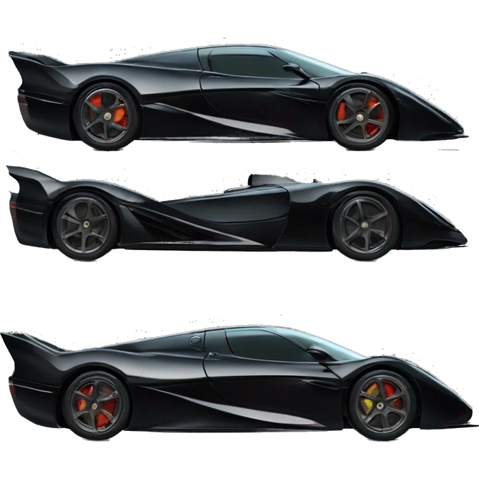 Side view of Morticia Addams super hypercar. 1car emoji